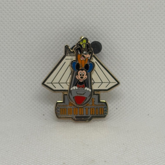 Disney Pin Mickey Mouse & Goofy Space Mountain Slider Pin 2008 - Picture 9 of 16